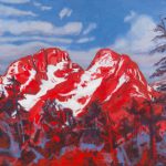 Painting titled Mount St. John #1 by Elizabeth Caine