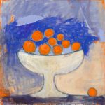 Painting titled Oranges for Francoise by Jacquie Gouveia